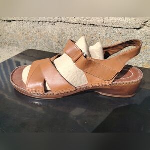 NATURALIZER Sketch Women's Size 10M Sandals Leather Upper. Made in Brazil. VG